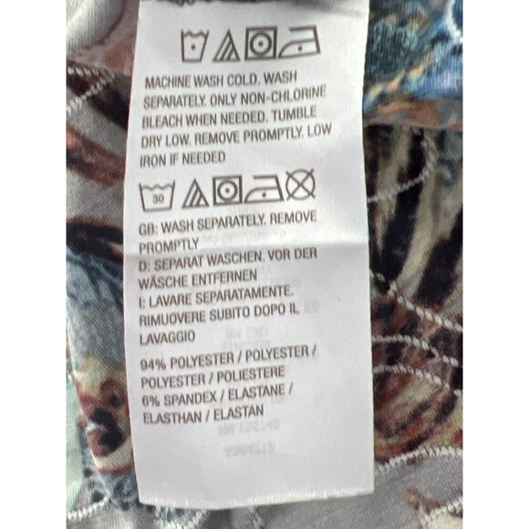 Attitudes by Renee Regular Asymmetric Jacquard Tunic Size Large Whimsical Boho - Picture 6 of 9